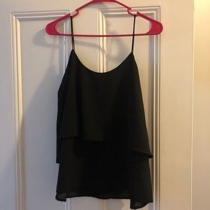 Black tank top
